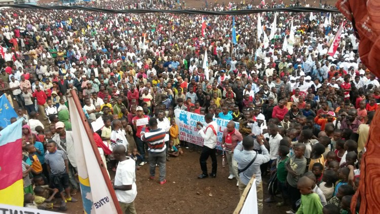 Opposition rally in Bukavu on January 19, 2016