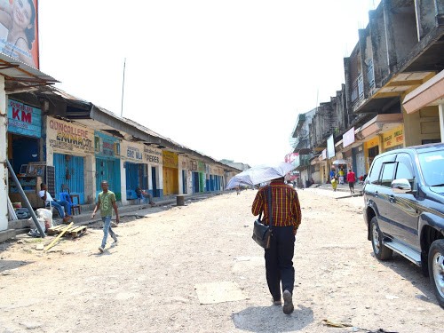 Le marché centrale de Kinshasa, journée de ville morte (Radio Okapi)