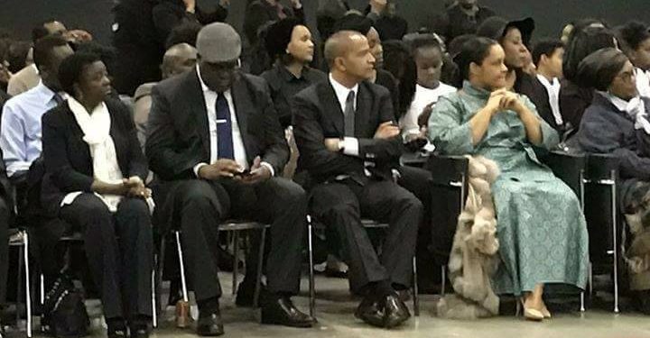 Cecile Kyenge, Felix Tshisekedi et Moise Katumbi au deuil d'Etienne Tshisekedi