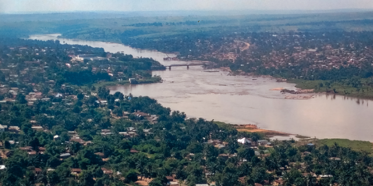 Aerial view of Tshikapa.