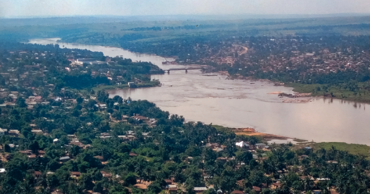 Aerial view of Tshikapa.